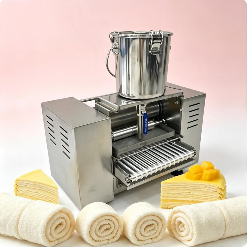Crepe Maker Non Stick - آلة صنع رقائق الكيك الأوتوماتيكية، آلة