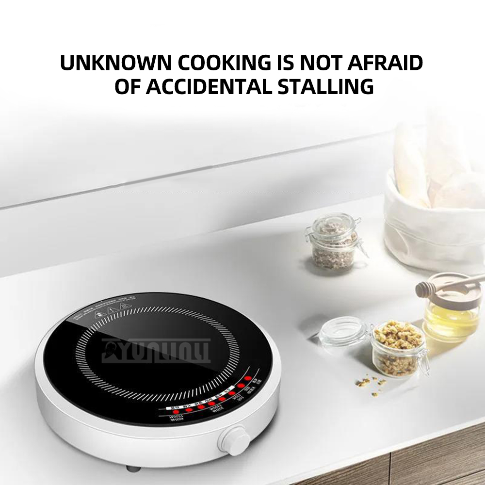 Induction Cooktop Portable - طباخ التعريفي الذكي المستدير المنزلية 2200