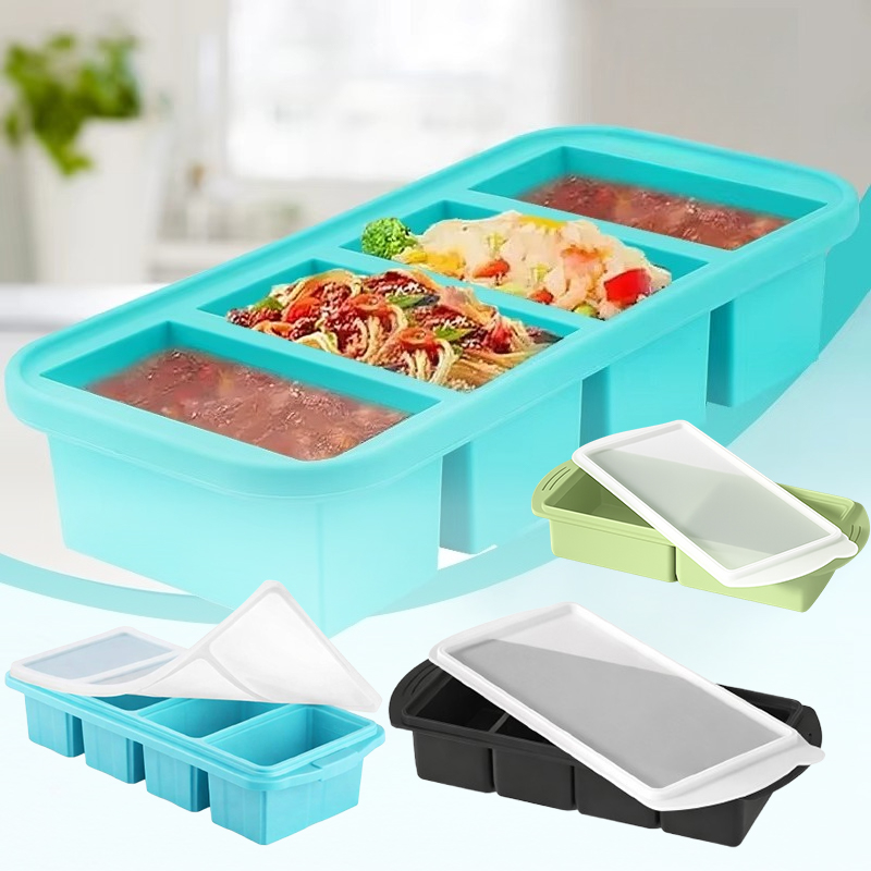 Kitchen Appliances Organizer - قالب سيليكون كبير لمكعبات الثلج مع