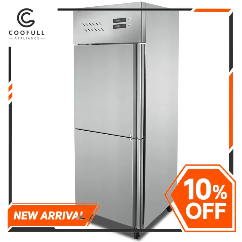 Kitchen Appliances Direct - ثلاجة من الفولاذ المقاوم للصدأ ببابين