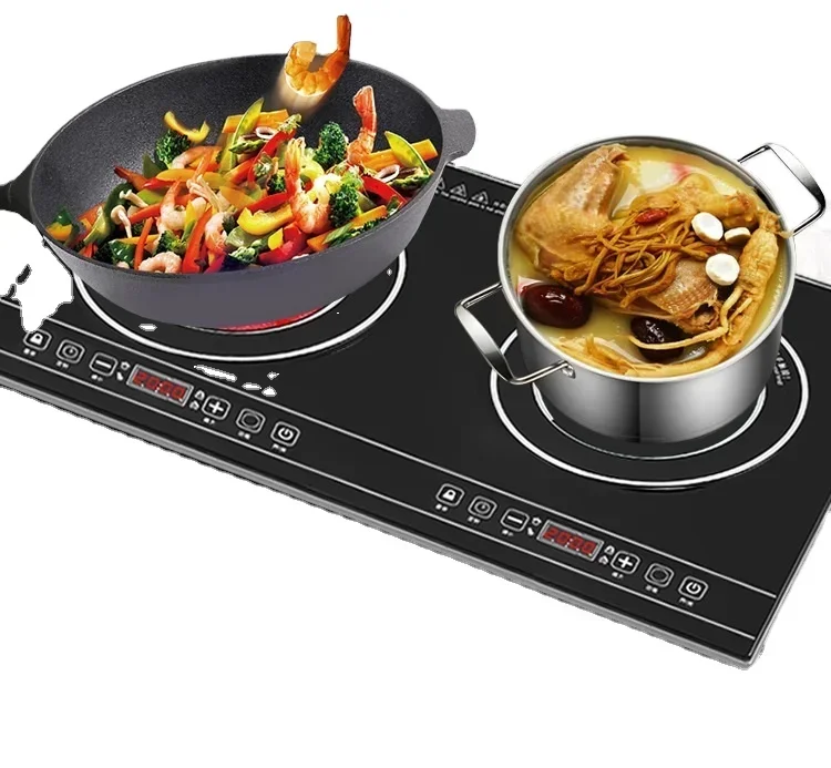 Induction Cooktop Portable - موقد كهربائي محمول مزدوج 2000 وات