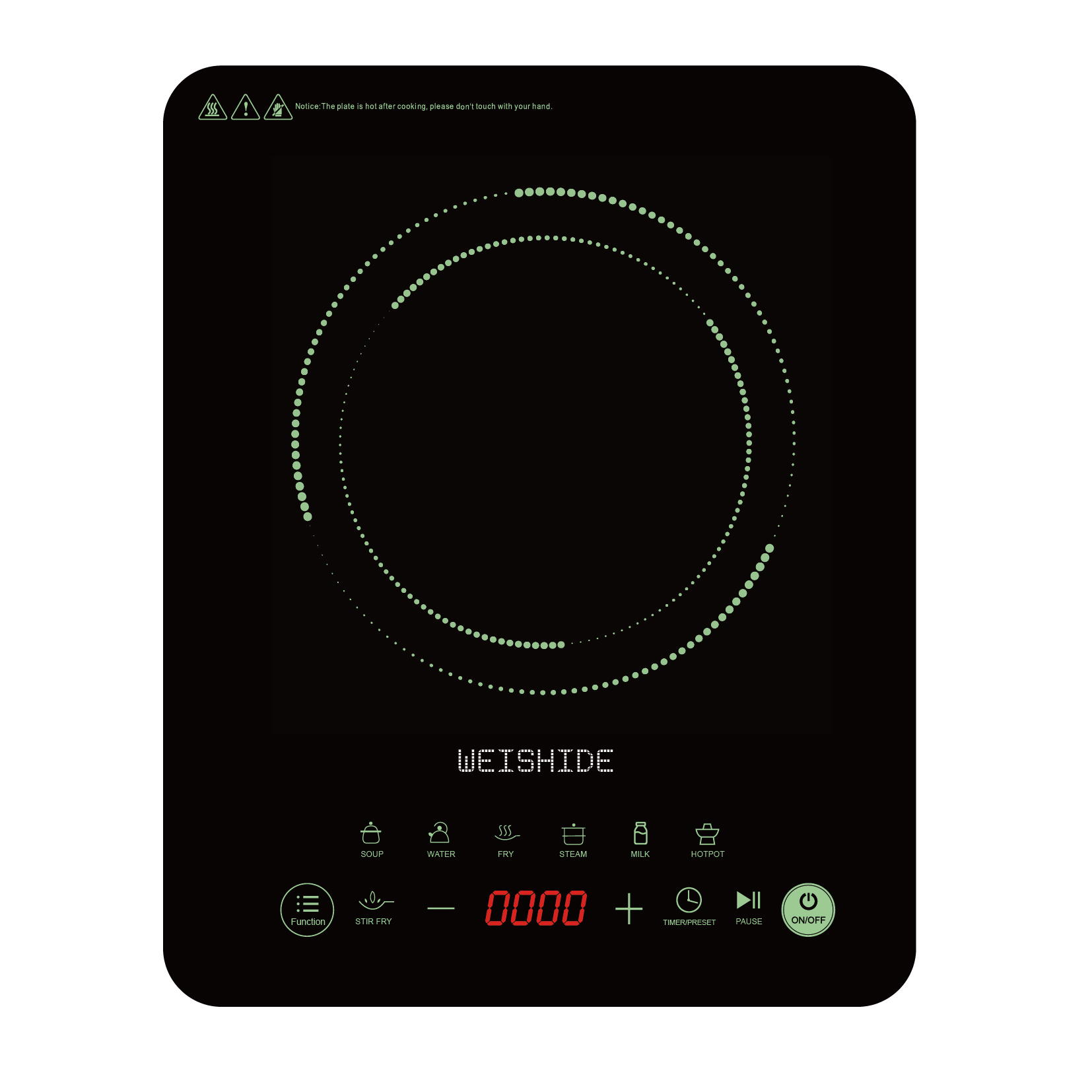 Induction Cooktop Portable - متعددة الوظائف التعريفي طباخ السيراميك 1200