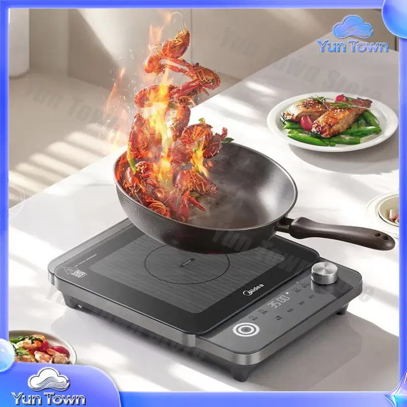 موقد حثي كهربائي منزلي 3500 وا - مراجعة Induction Cooktop Portable وسعره