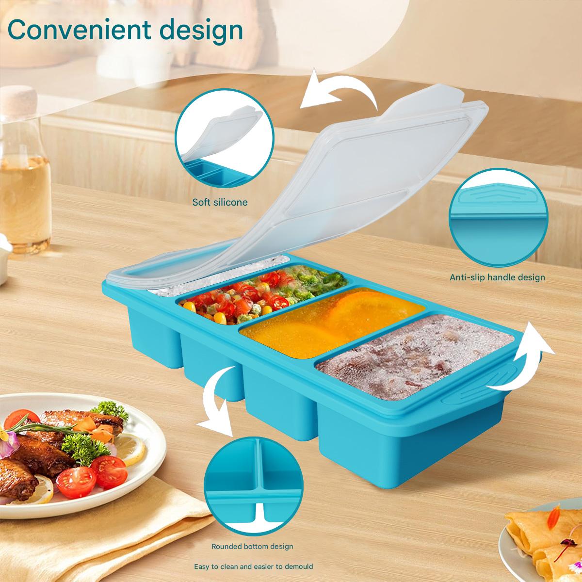 قالب سيليكون كبير لمكعبات الثل - مراجعة Kitchen Appliances Organizer وسعره