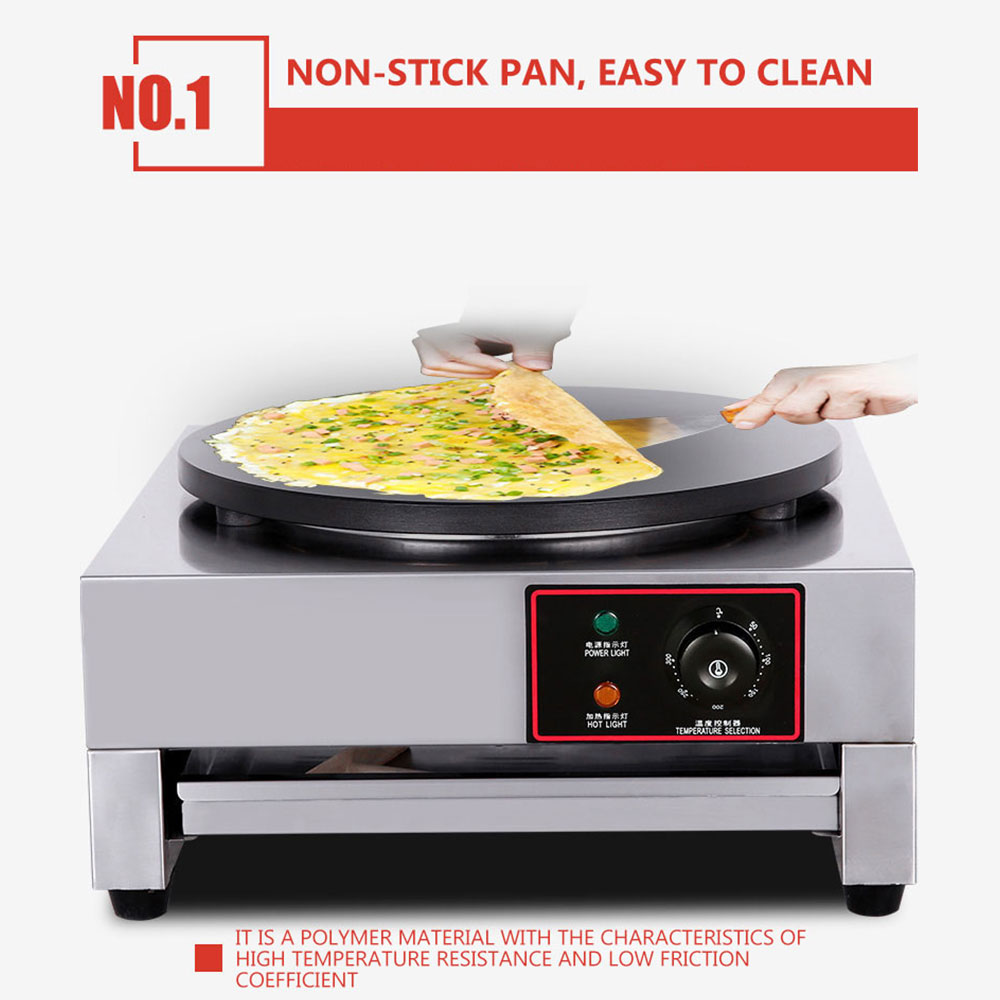الفولاذ المقاوم للصدأ الكهربائ - مراجعة Crepe Maker Non Stick وسعره