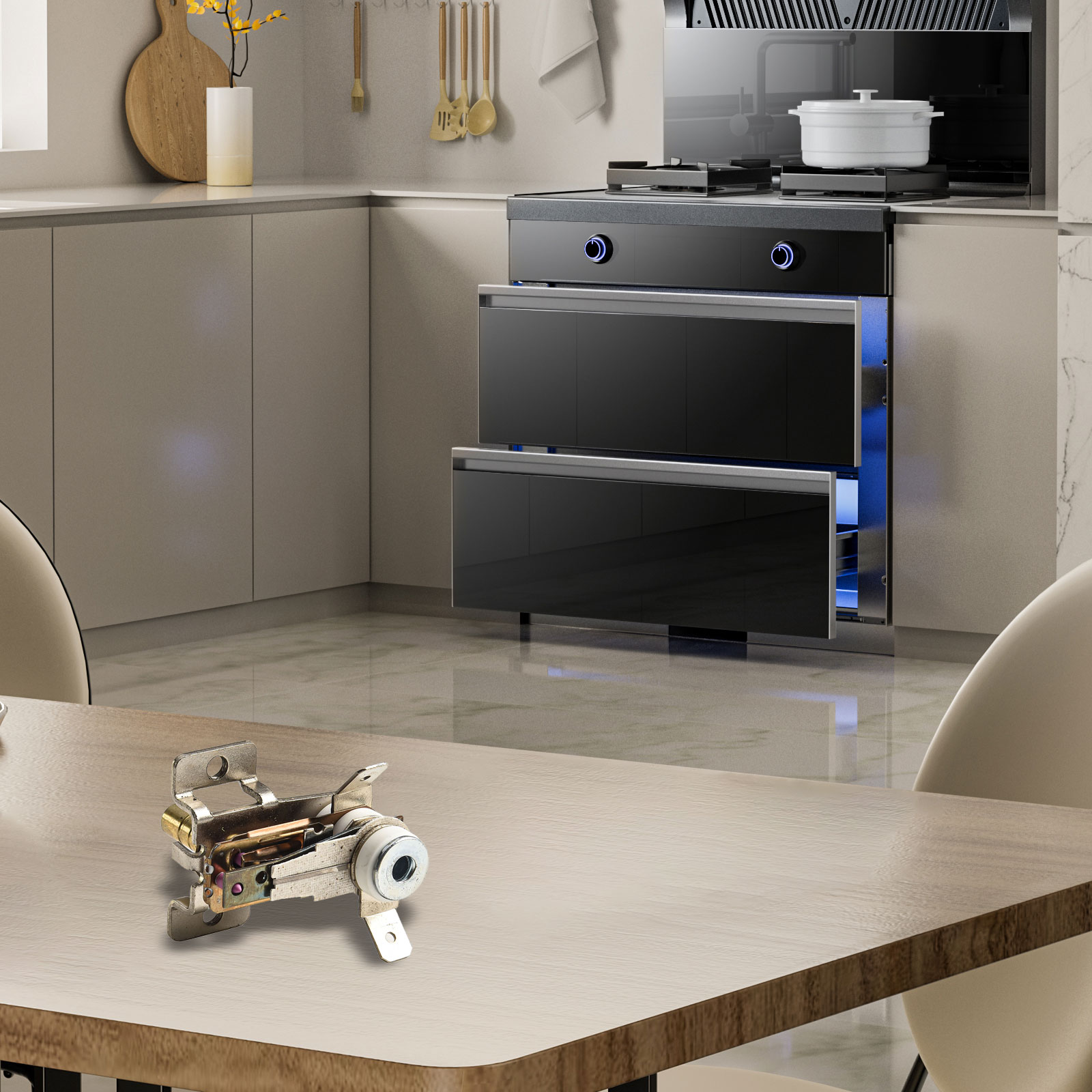 مفتاح درجة حرارة ترموستات تيار - مراجعة Kitchen Appliances Electronics وسعره