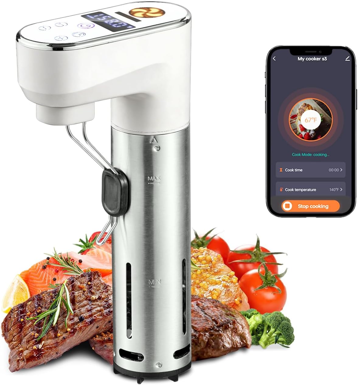 جهاز طهي سو فيد ذكي بقوة 1300  - مراجعة Sous Vide Immersion وسعره