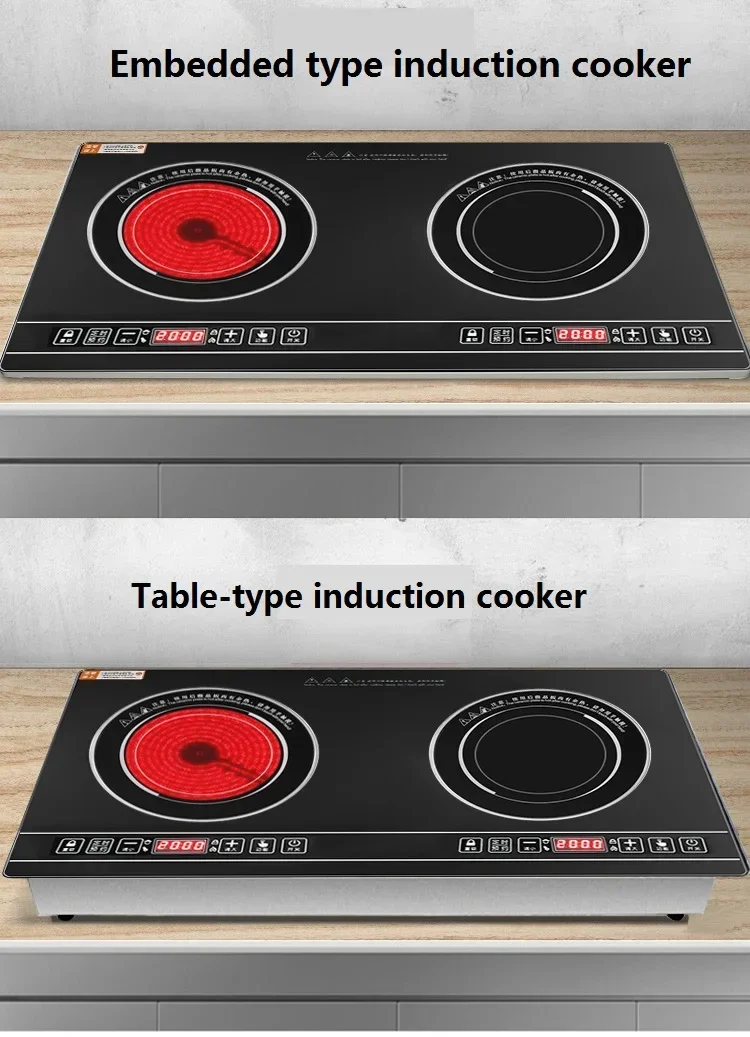 موقد كهربائي محمول مزدوج 2000  - مراجعة Induction Cooktop Portable وسعره
