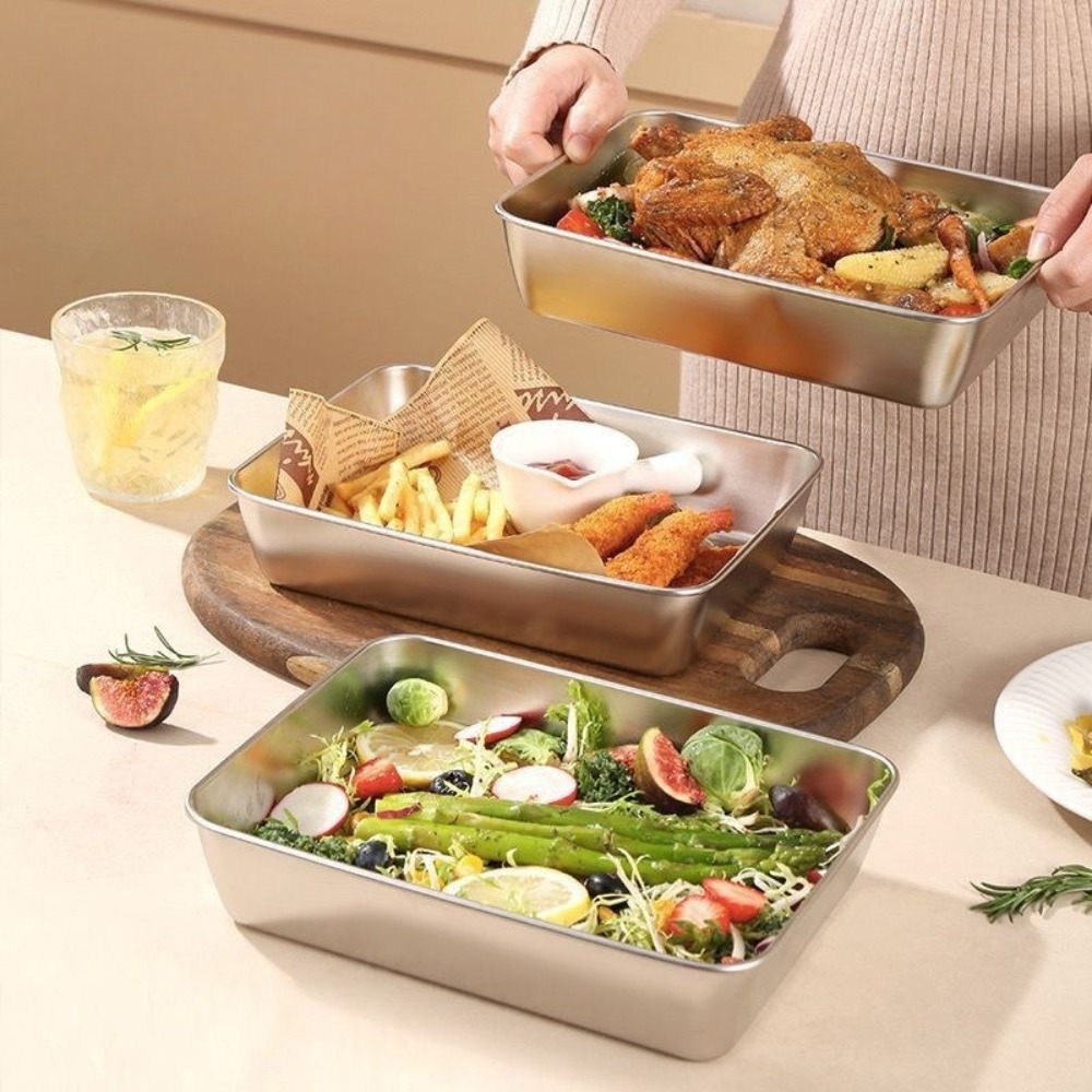 صينية تقديم من الفولاذ المقاوم - مراجعة Kitchen Appliances Organizer وسعره