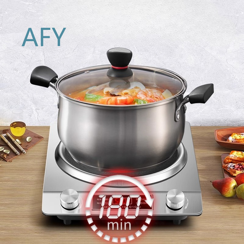 موقد حثي كهربائي مقعر 220 فولت - مراجعة Induction Cooktop Portable وسعره