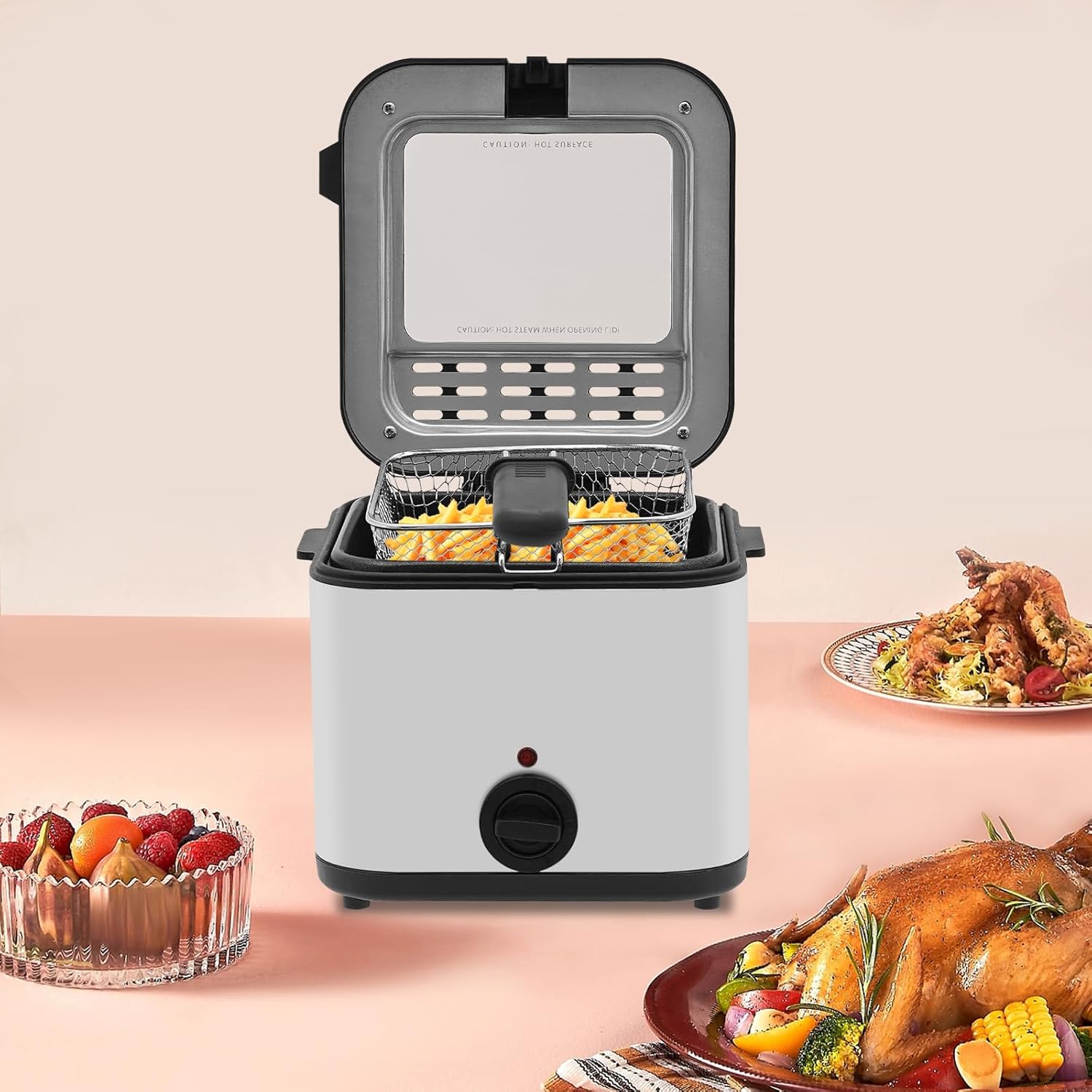 مقلاة كهربائية للطاولة، سعة 2. - مراجعة Kitchen Appliances Electric وسعره