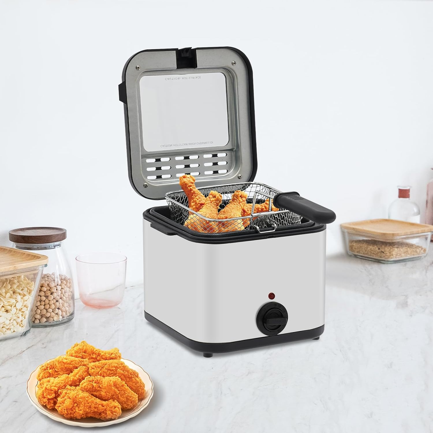 مقلاة كهربائية للطاولة، سعة 2. - مراجعة Kitchen Appliances Electric وسعره