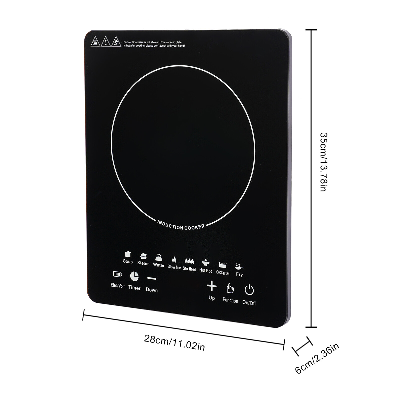 موقد كهربائي حثي 110 فولت 750  - مراجعة Induction Cooktop Portable وسعره