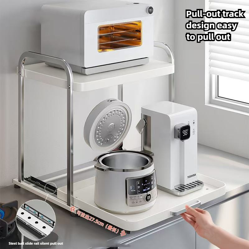 رف مطبخ قابل للسحب بطبقتين لعا - مراجعة Kitchen Appliances Direct وسعره