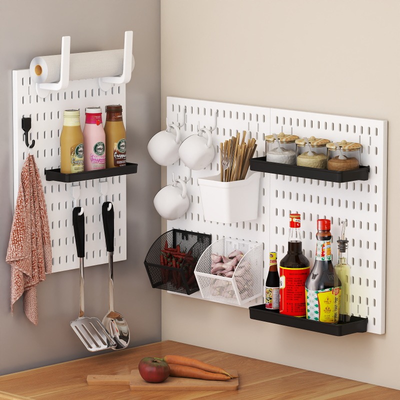 لوحة تخزين جدارية بدون حفر متع - مراجعة Kitchen Appliances Organizer وسعره