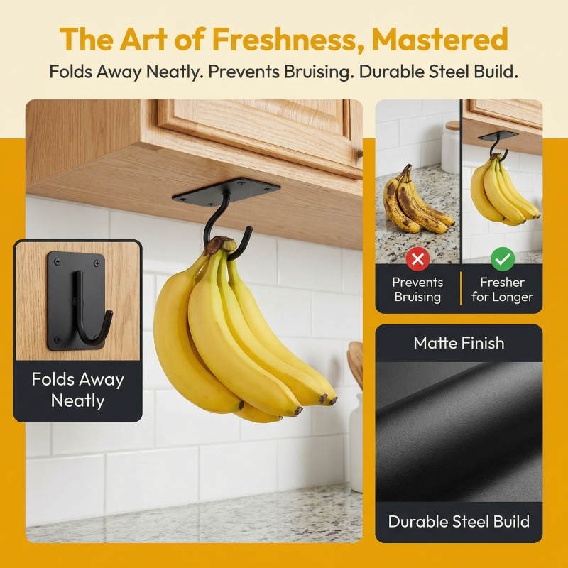 رف تخزين معدني أسود ذاتي اللصق - مراجعة Kitchen Appliances Organizer وسعره